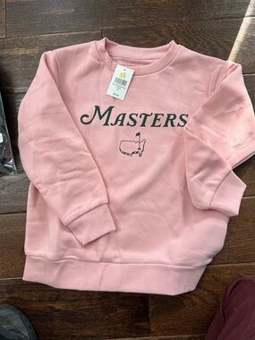 Masters Pink Crewneck Sweatshirt Youth Medium